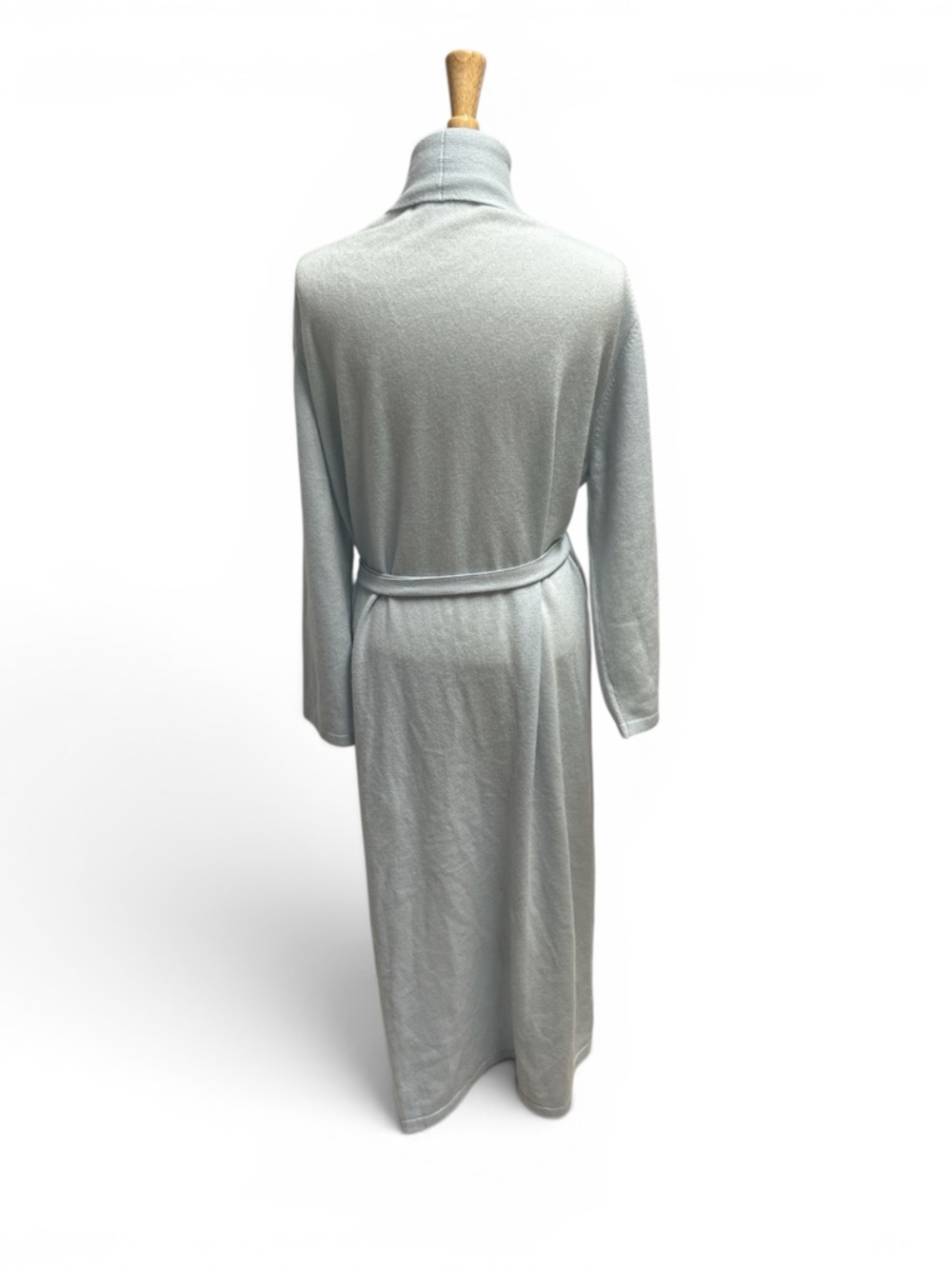 Arlotta Cashmere/Wool Long Wrap Robe Dawn Blue Size Medium/Large - Picture 3 of 6